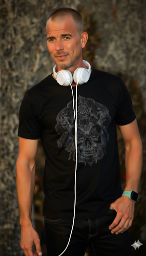 DJ Mario Morales mit Kopfhörern